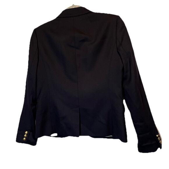 J Crew Womens Schoolboy Wool Blazer Sz 4 Navy 2 Button Classic Preppy Old Money - Picture 2 of 10